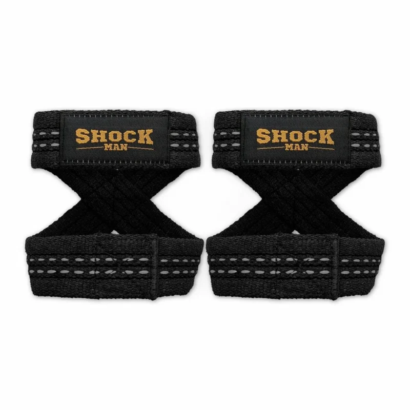 Shock Man 8 Loop Lifting Straps Siyah-Gri